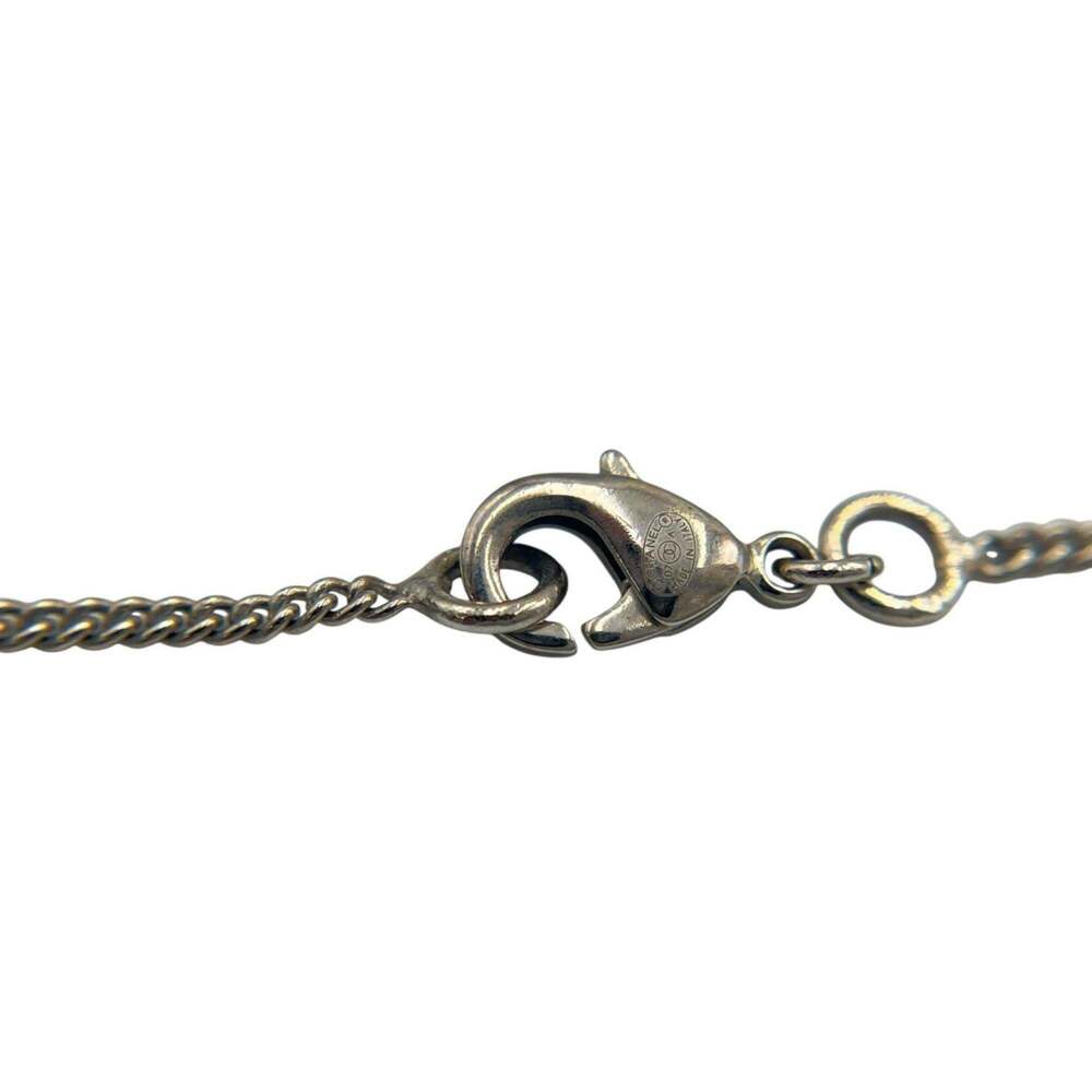 CHANEL Silver Logo Necklace - Picture 6 of 7